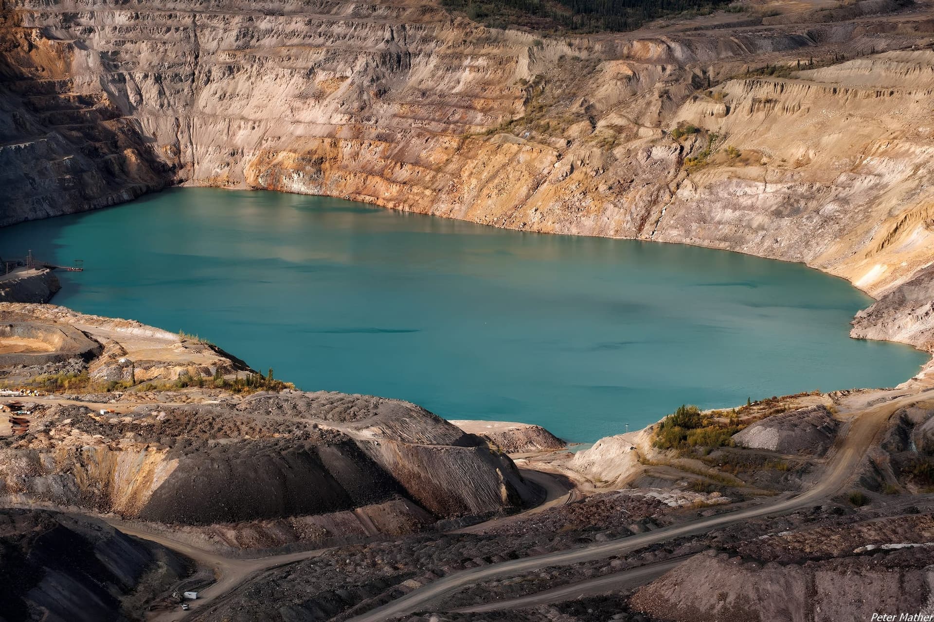 Mining landscape in the Yukon